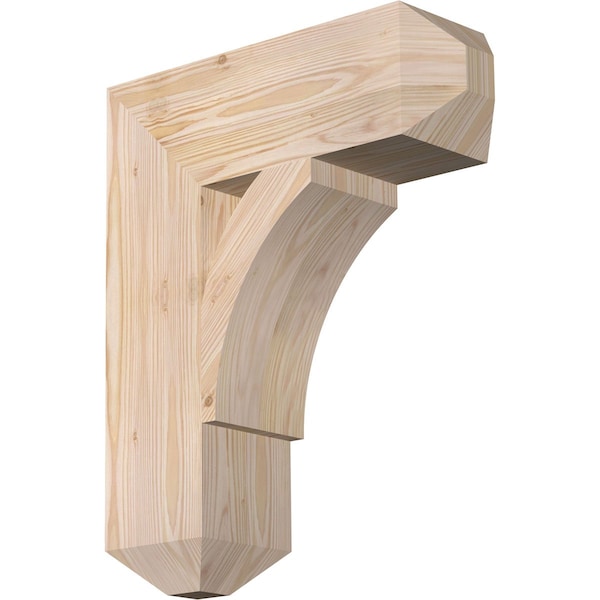 Ekena Millwork Thorton Craftsman Smooth Bracket, Douglas Fir, 5 1/2"W x 18"D x 22"H BKT06X18X22THR04SDF - main